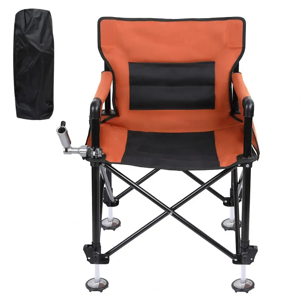 Non-Slip Folding Fishing Chair With Detachable Rod Holder by S And B Enterprise