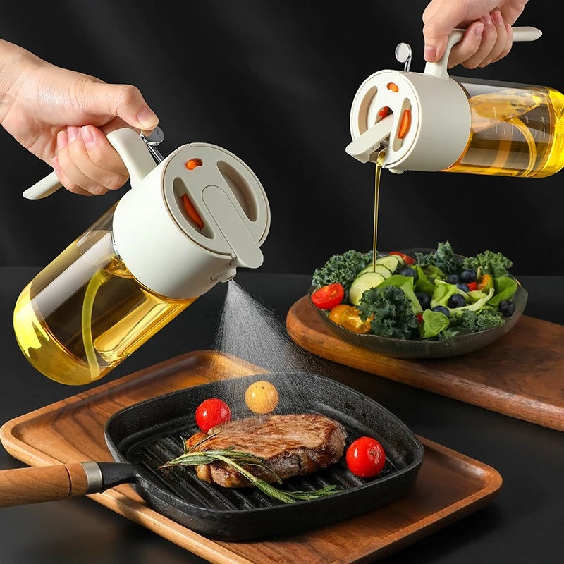 Dual-purpose Automatic Opening and Closing Oil Bottle Kitchen Accessories Leak-proof Kitchens Spray Supplies Tools Gadgets Bar