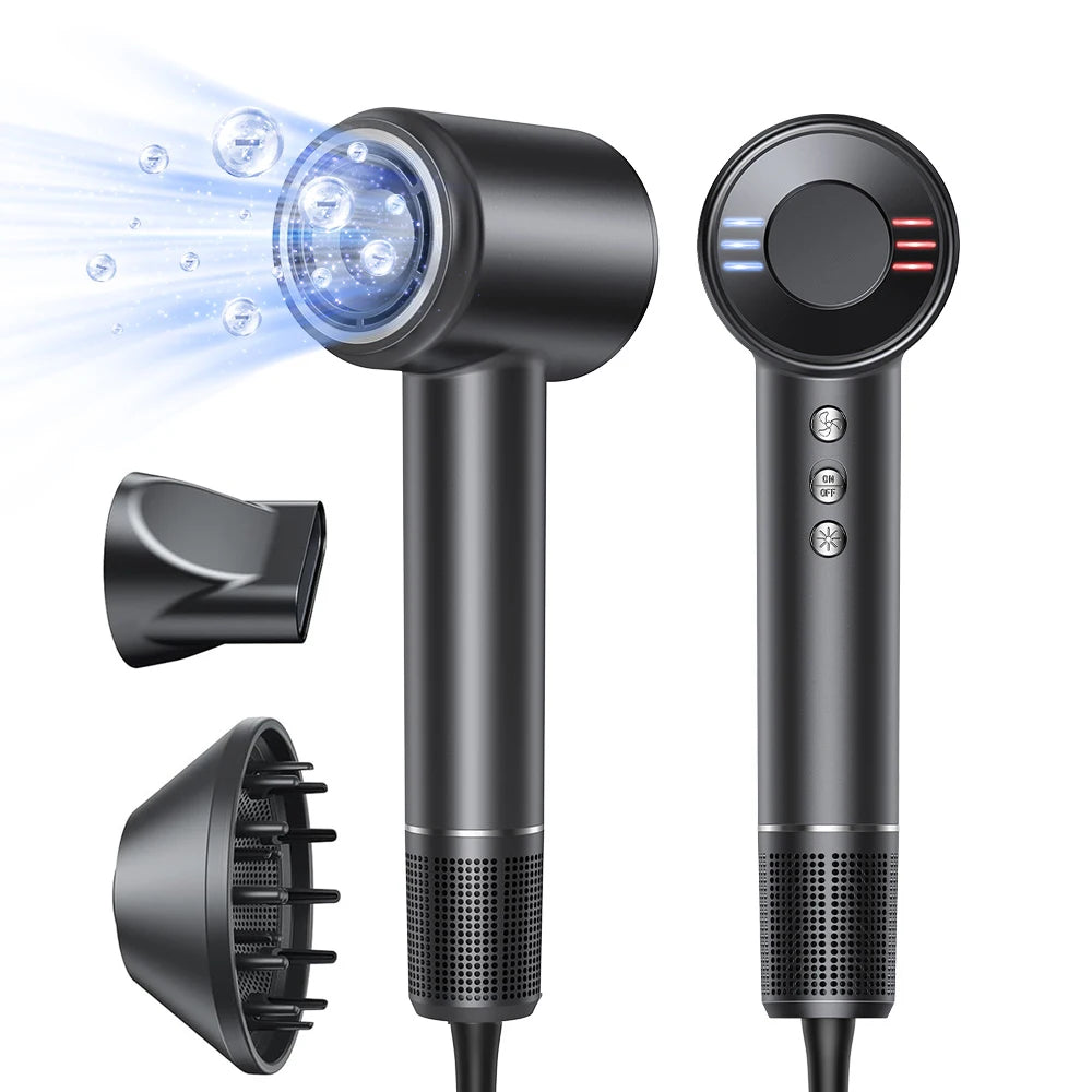 Totmizby High Speed Hair Dryer Brushless 1600W with Negative Ions