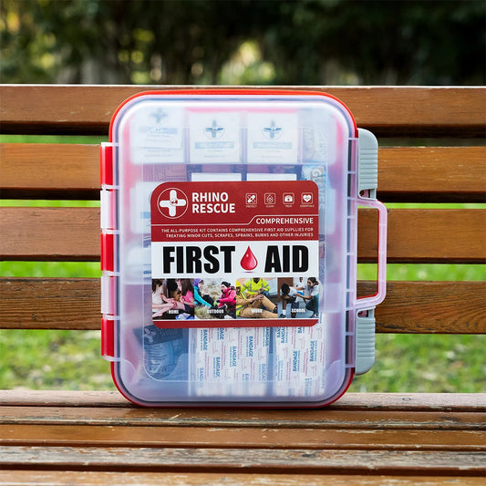 Rhino Rescue All-Purpose First Aid Kit for Home and Office