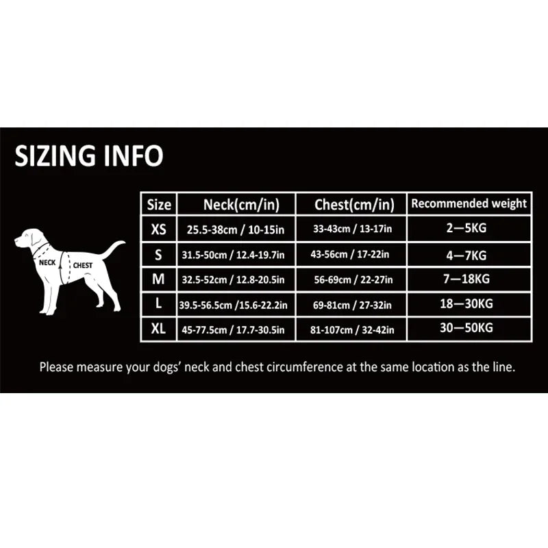 TRUELOVEB Reflective Quick Release Explosionproof Dog Harness