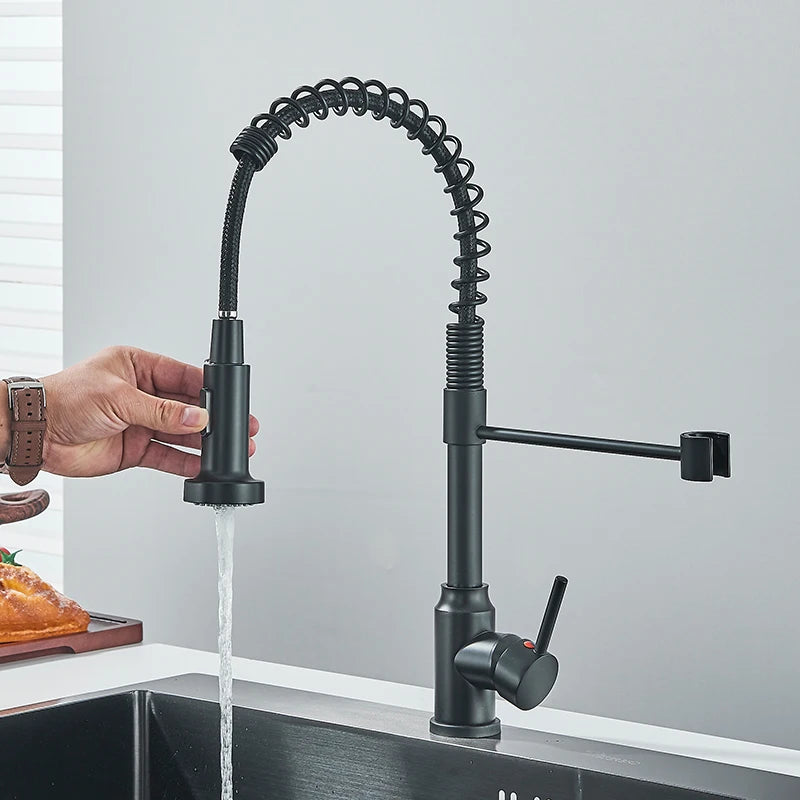 Rozin Pull Down Kitchen Faucet With 360 Swivel Sprayer