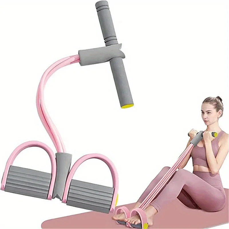 Multi-Function Resistance Band Set, 6 Tubes for Intense Workout, NBR Handles for Comfort, Office/Living Room/Bedroom Use by S And B Enterprise
