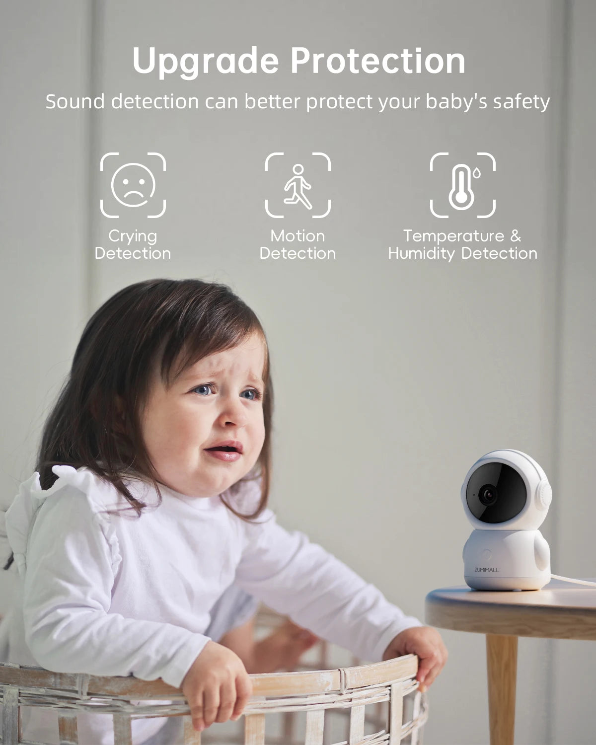 ZUMIMALL Wireless Security Camera With AI Motion Detection