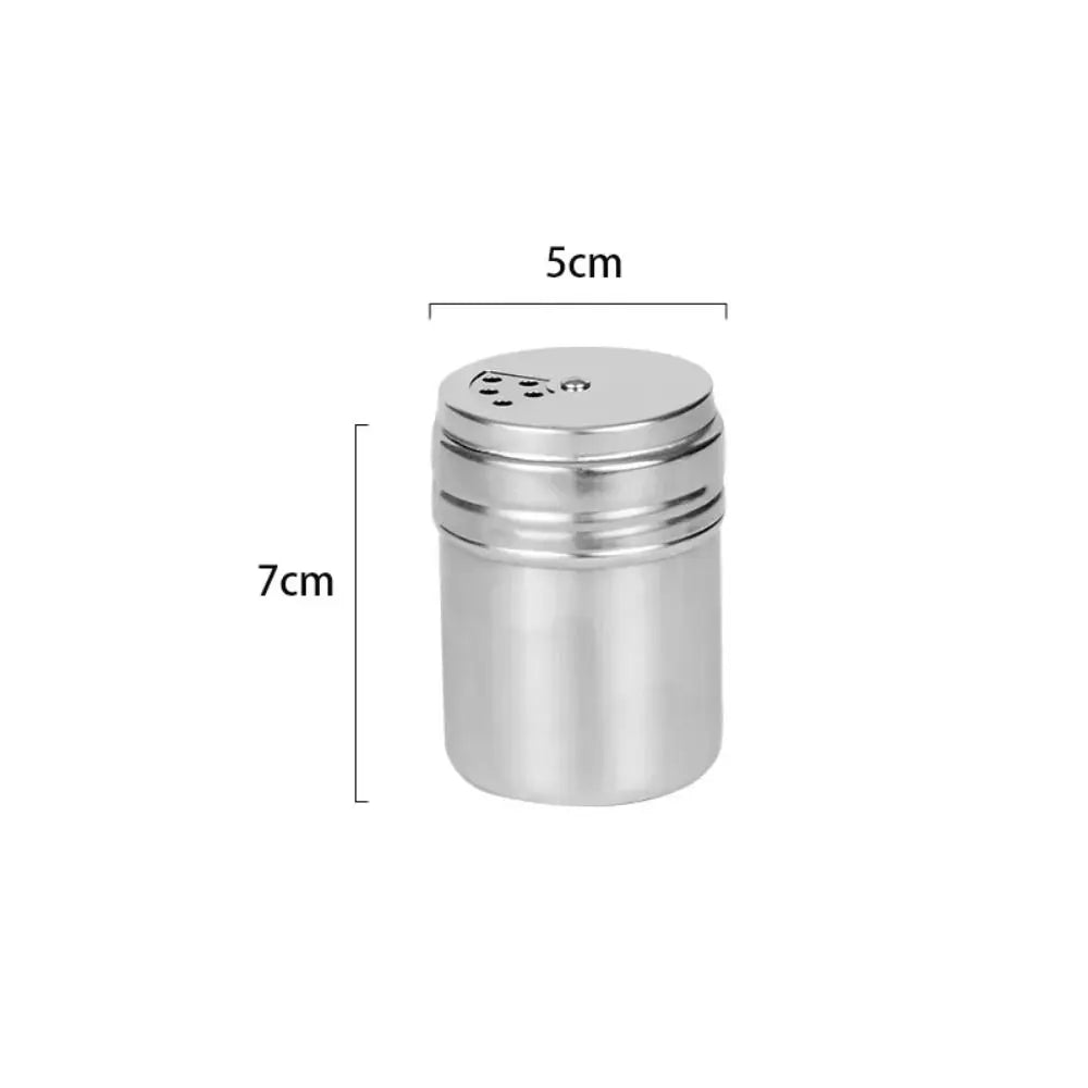 Stainless Steel Spice Jar With Rotating Cover Salt Sugar Shaker by S And B Enterprise