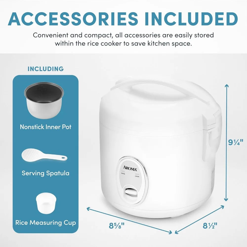 8 Cup Cooked 4 Cup Uncooked Cool Touch Rice Cooker by S And B Enterprise