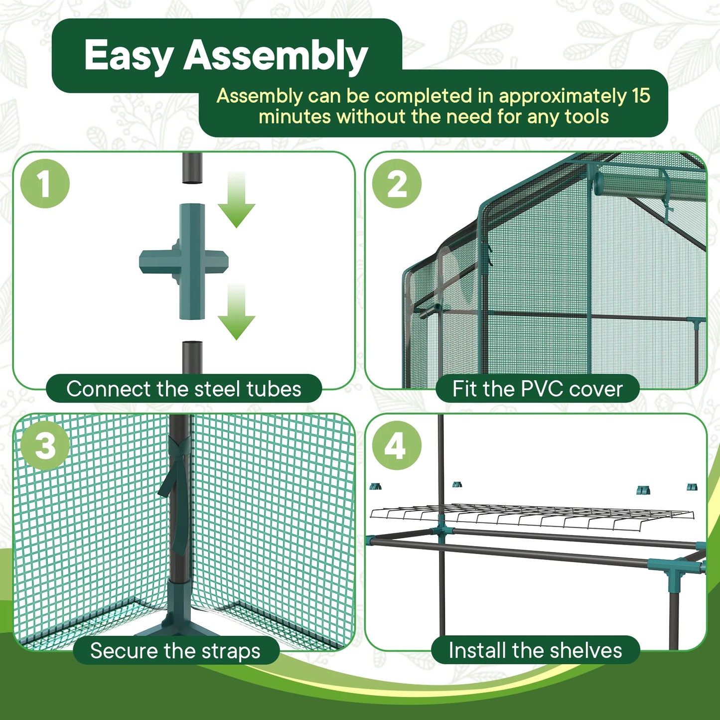 JHK Portable Walk In Greenhouse For Outdoor Plants by S And B Enterprise
