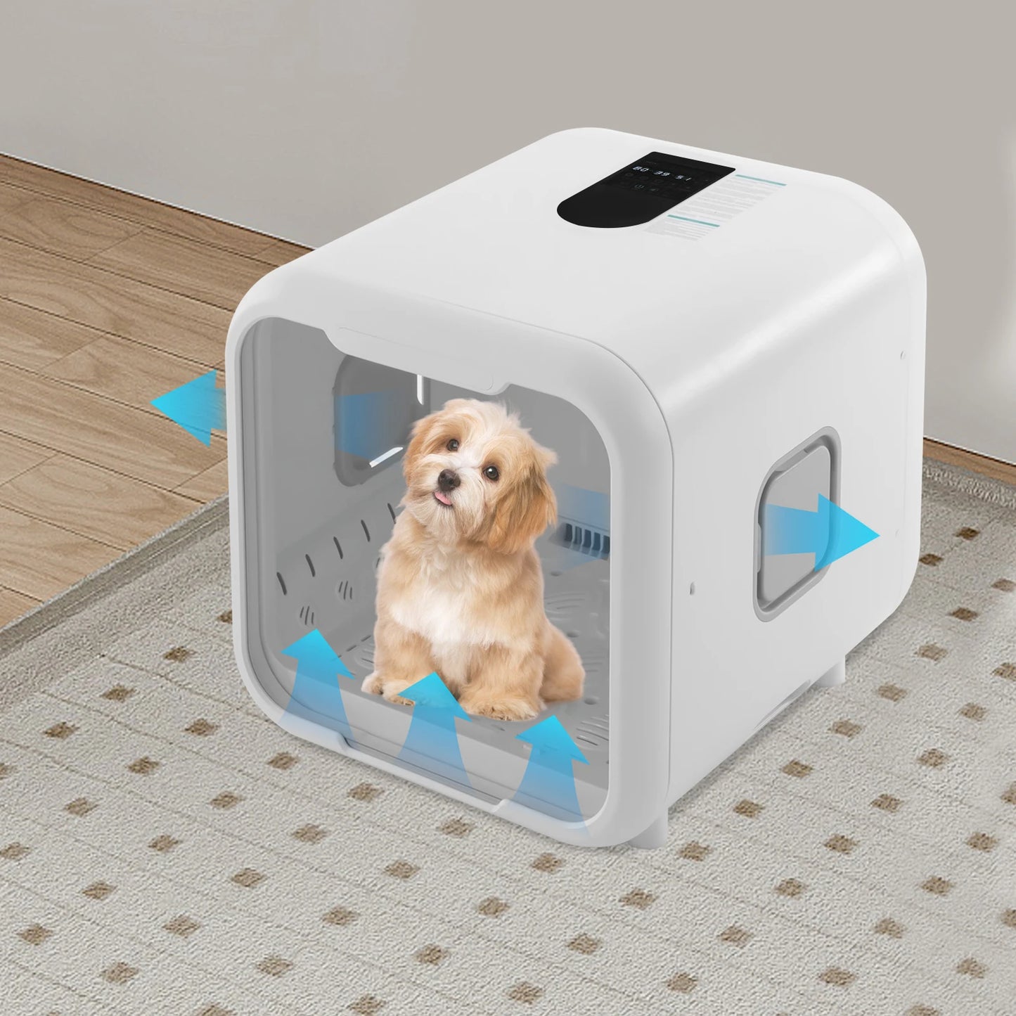 800W Pet Dryer Box Grooming Hair Dryer Sanitizing 2-3 Cats