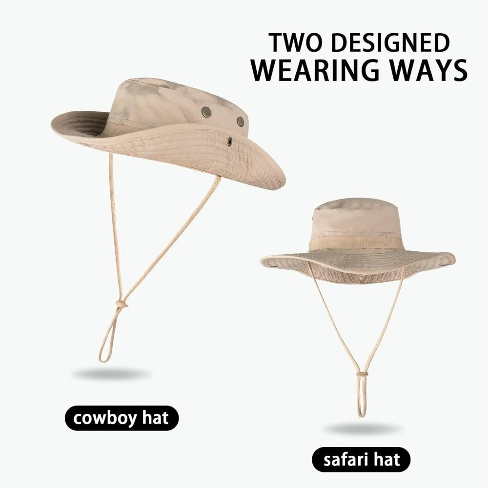 NONECN Sun Bucket Hat UPF 50+ For Men Women