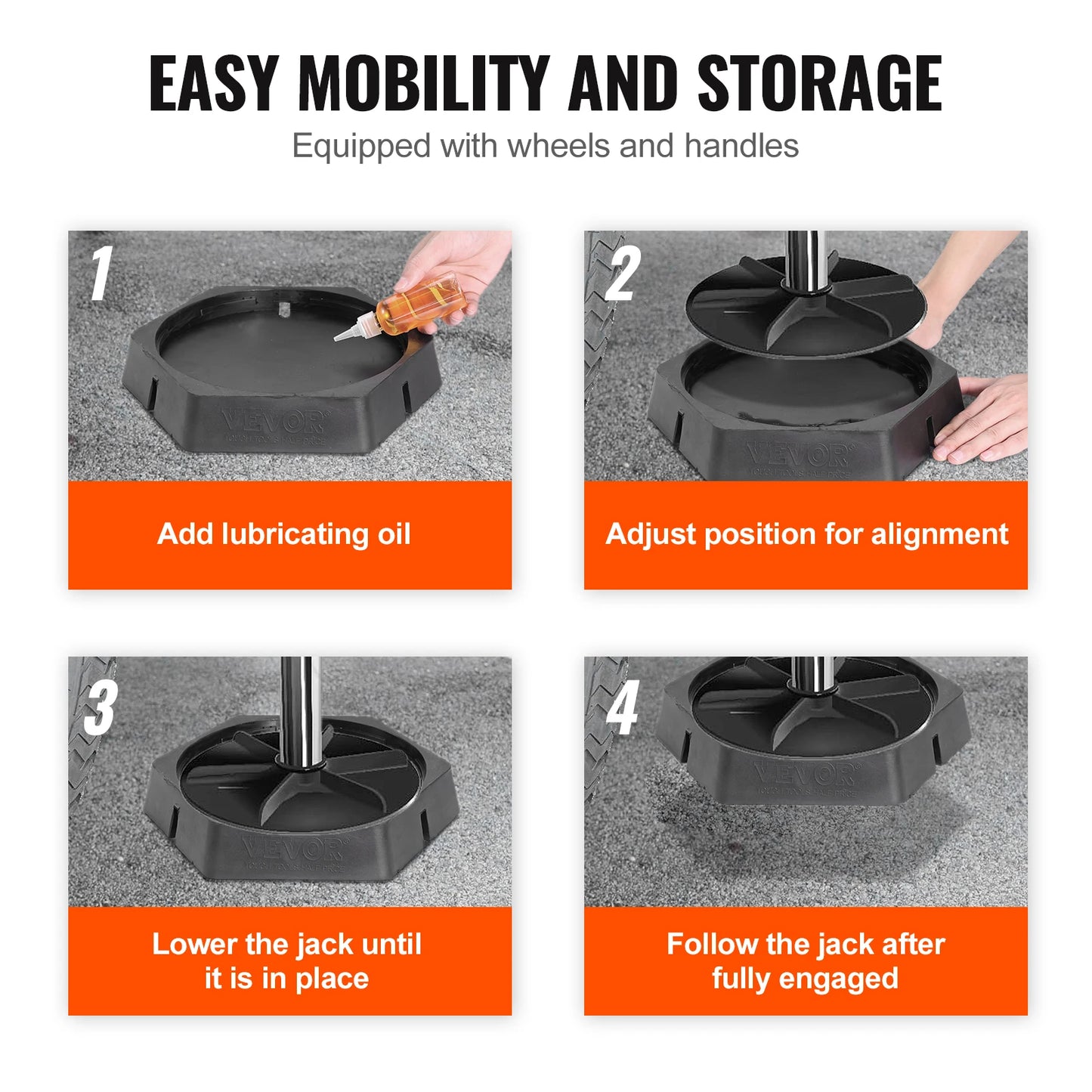 SucceBuy RV Leveling Pads Round Landing Feet Jack Stabilizers