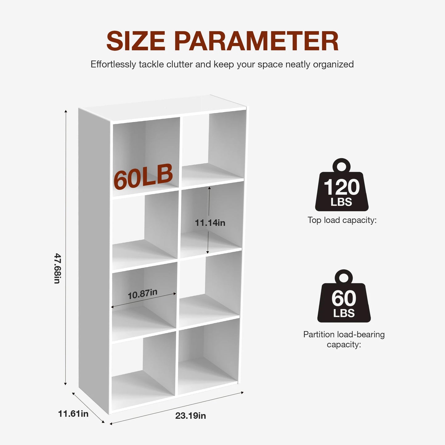JHK 9 Cube Storage Organizer Bookcase by S And B Enterprise