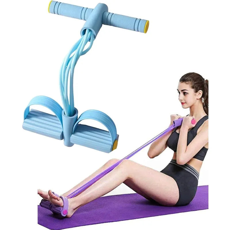 Multi-Function Resistance Band Set, 6 Tubes for Intense Workout, NBR Handles for Comfort, Office/Living Room/Bedroom Use by S And B Enterprise
