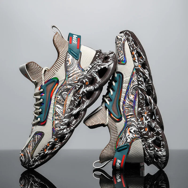 Men Casual Sneakers Breathable Luxury Trainer Shoes