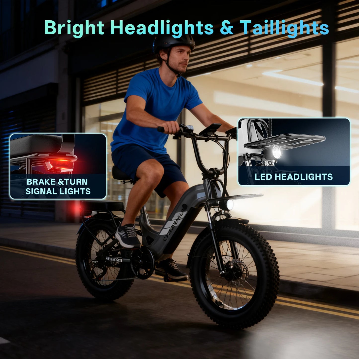 CYBERVELO EK12 Step-Thru Electric Bike 48V 20Ah Battery