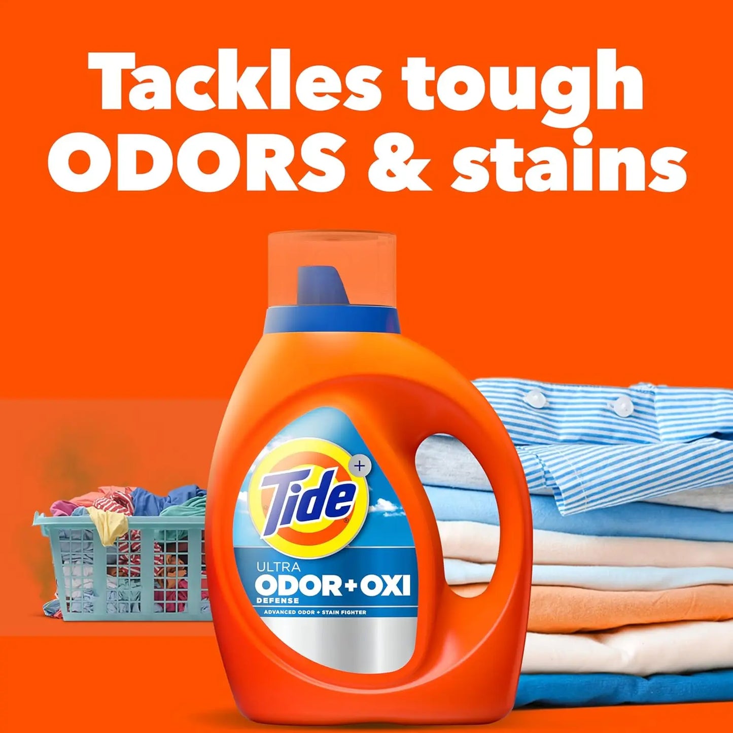 Liquid Laundry Detergent With Advanced Odor And Stain Fighting
