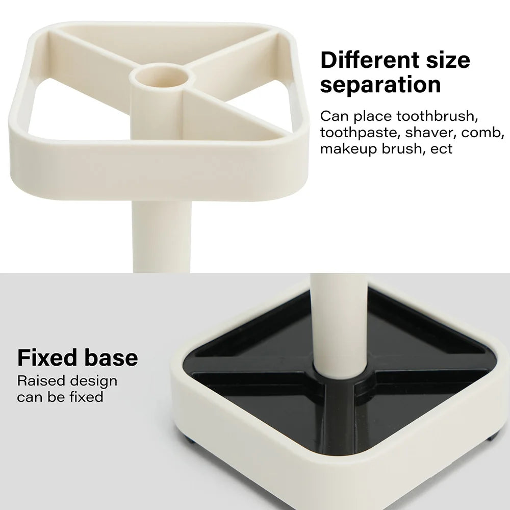 Toothbrush Holder With Cup And Cover For Bathroom Organization by S And B Enterprise