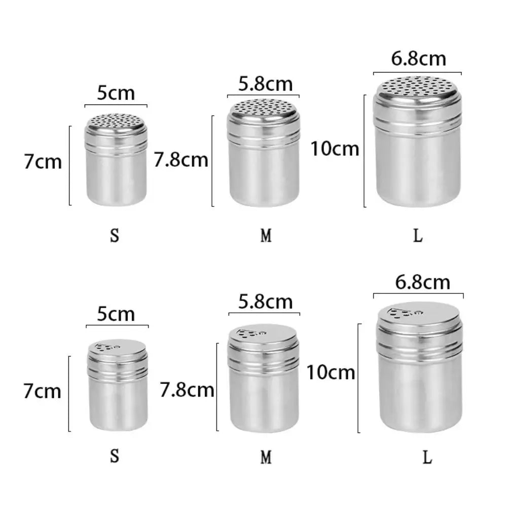 Stainless Steel Spice Jar With Rotating Cover Salt Sugar Shaker by S And B Enterprise