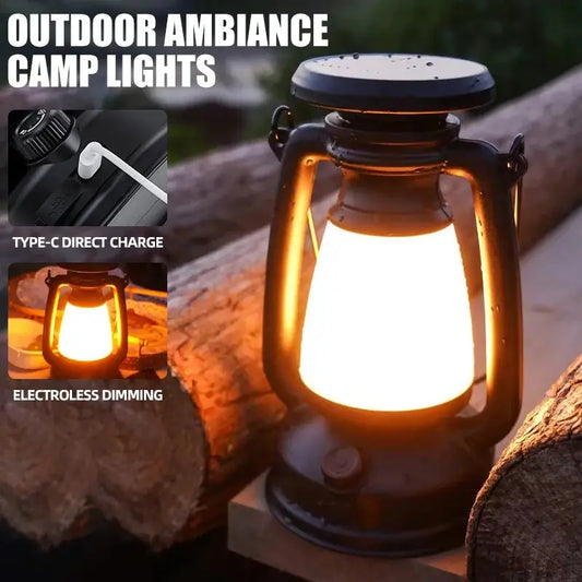 Retro Horse LED Lantern and Desk Lamp Rechargeable Home Decor by S And B Enterprise