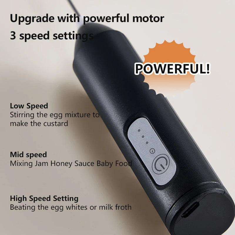 Upgraded Electric Coffee Frother And Milk Whisk USB Rechargeable by S And B Enterprise