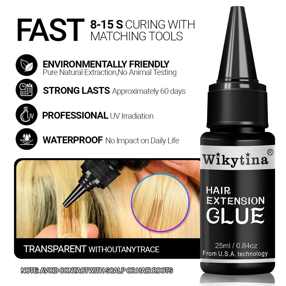 Wikytina UV Light Hair Extension Machine With Glue And Tools