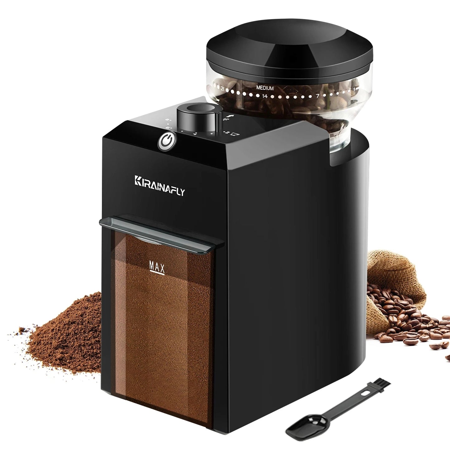 Automatic Burr Mill Coffee Grinder Electric Coffee Bean Grinding With 28 Adjustable Gears for Espresso French Press Drip Coffee by S And B Enterprise