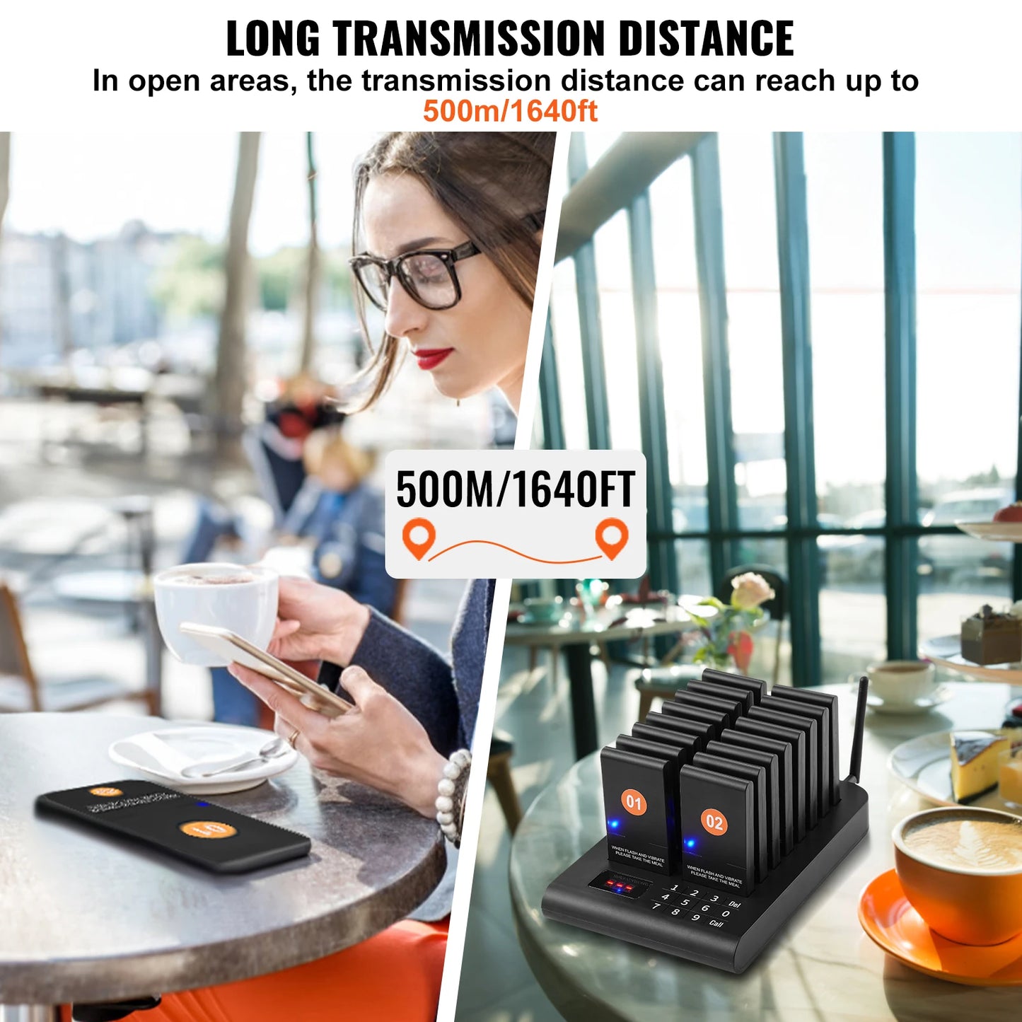 SucceBuy Restaurant Pager System With Vibration Beepers