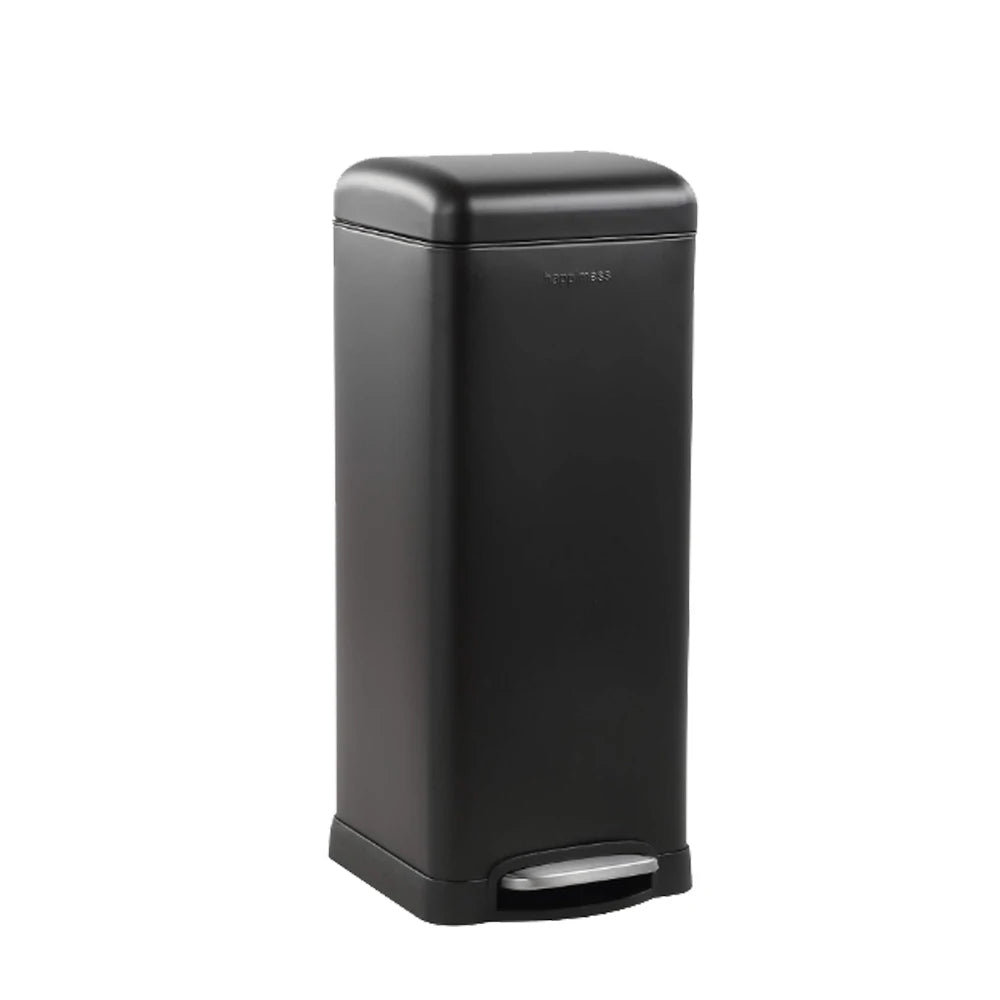 HiMISS Fingerprint Resistant Step Trash Can With Soft Close Lid