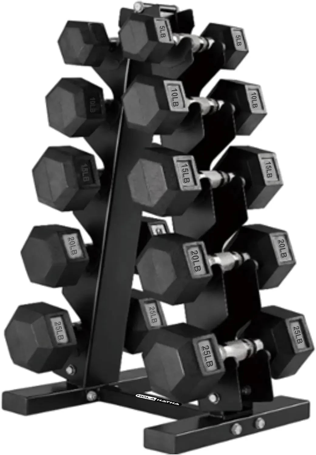 Hexagonal Dumbbell Set With Rack For Home Gym Durable