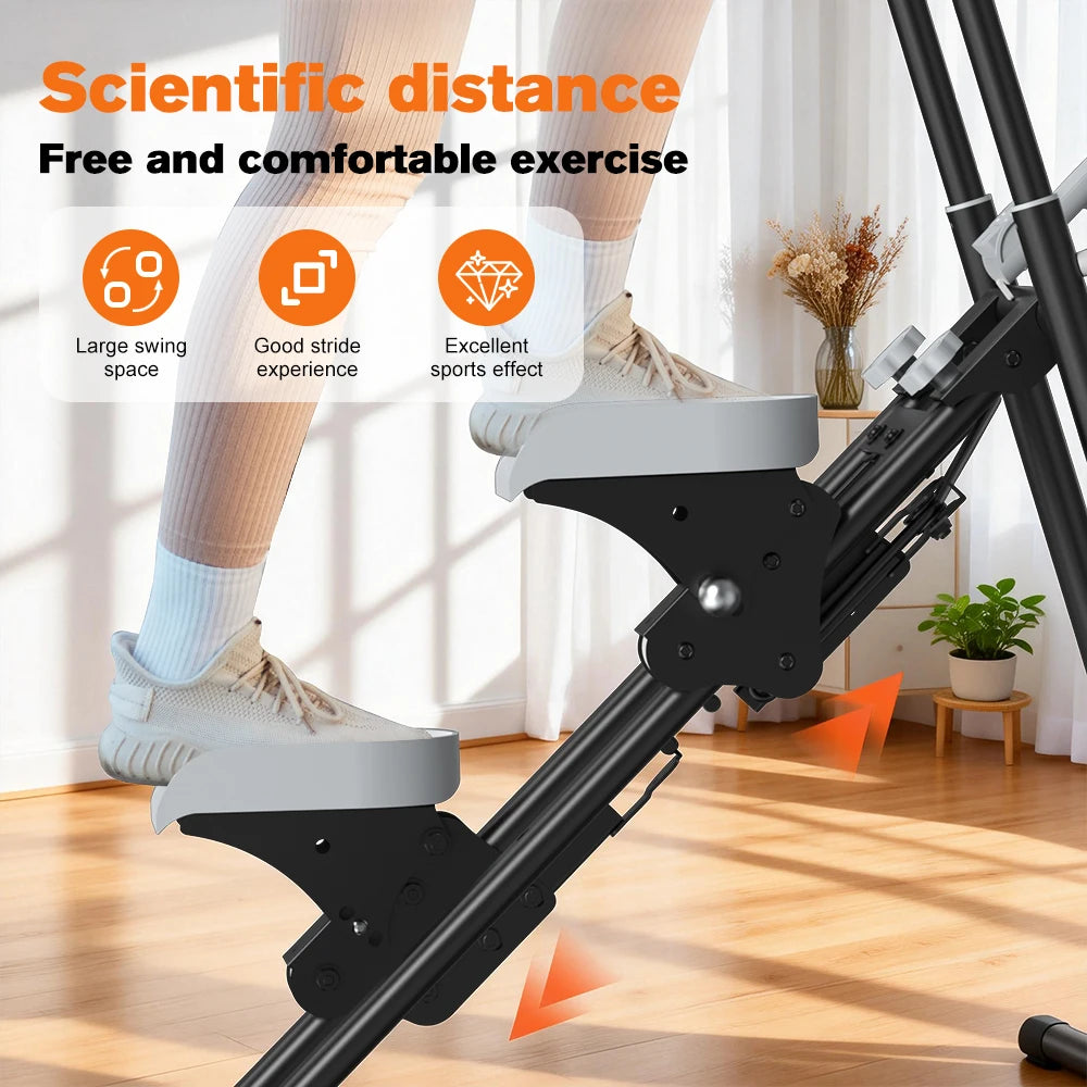 Foldable Stair Stepper For Home Gym With LCD Monitor Pedals by S And B Enterprise