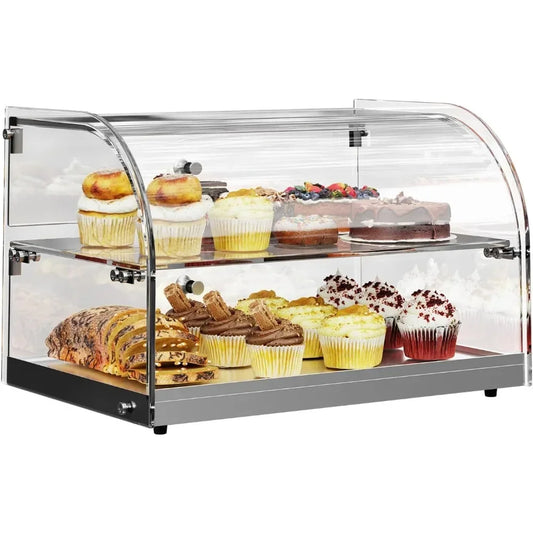 Pastry Display Case Countertop Tempered Glass Bakery Showcase