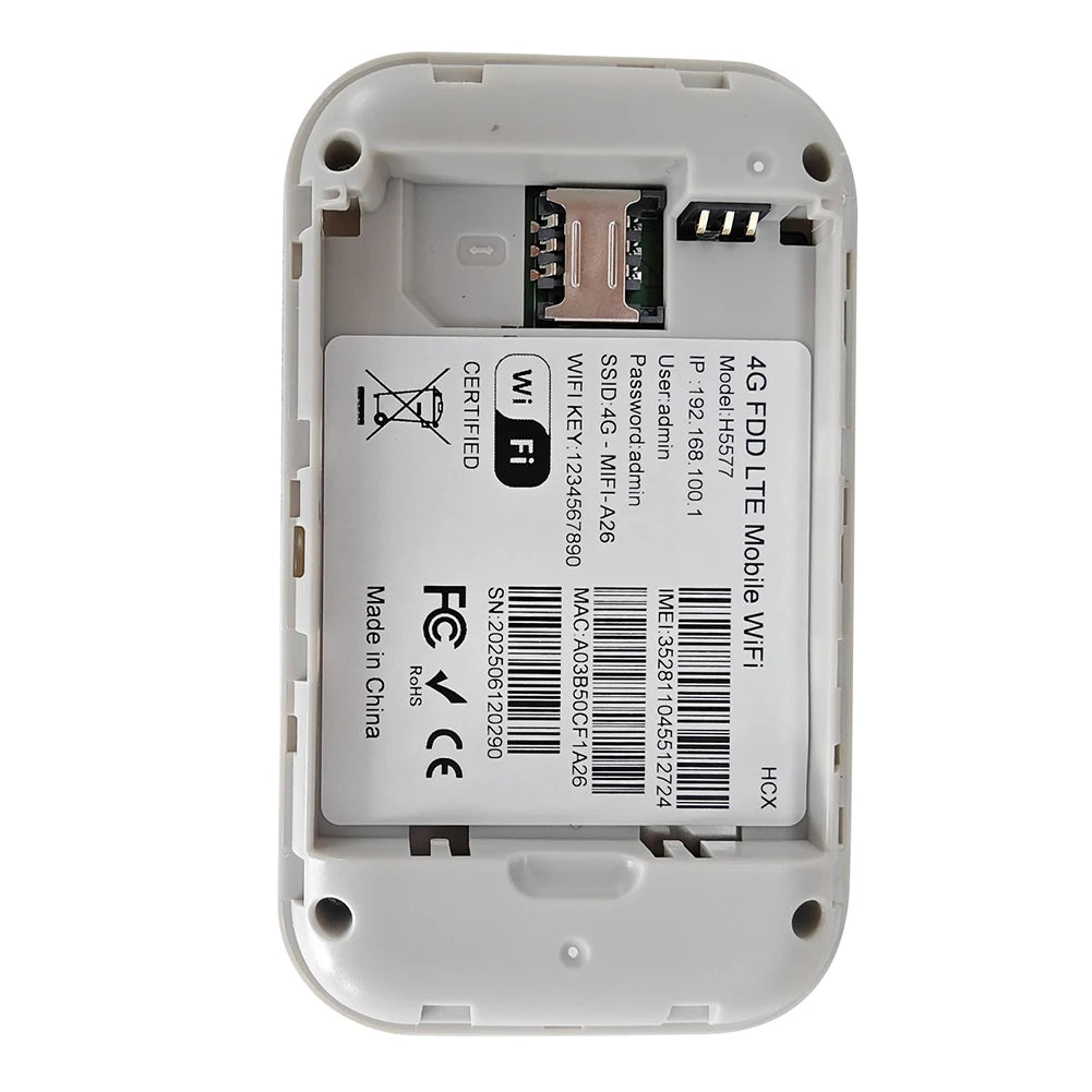4G Pocket WiFi Router Portable Mobile Hotspot