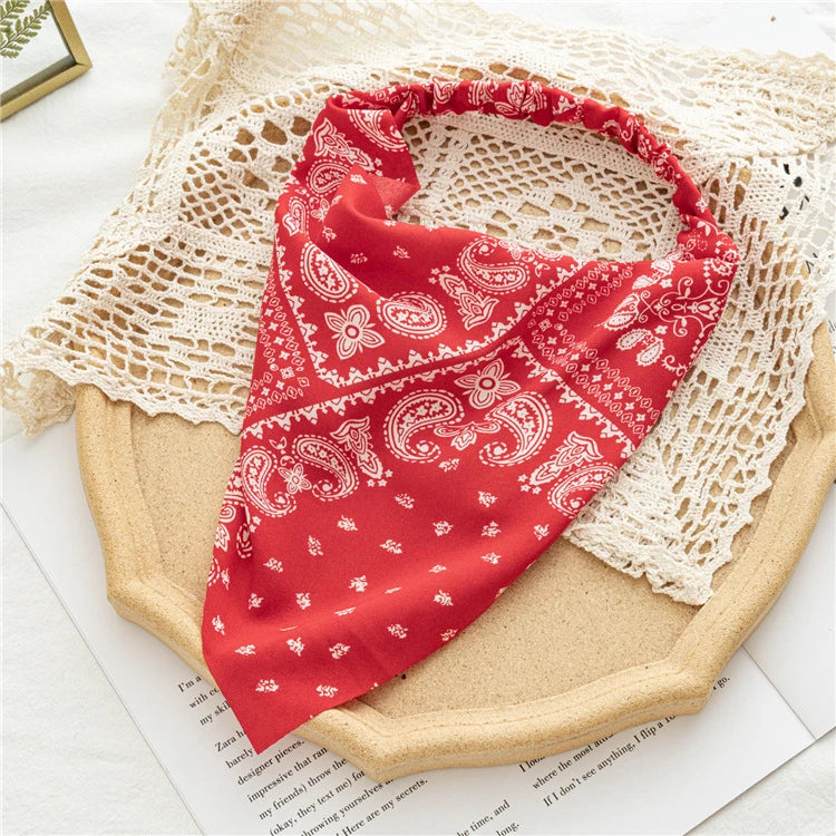 Bohemia Bandana Hair Scarf For Women Paisley Vintage Headwear