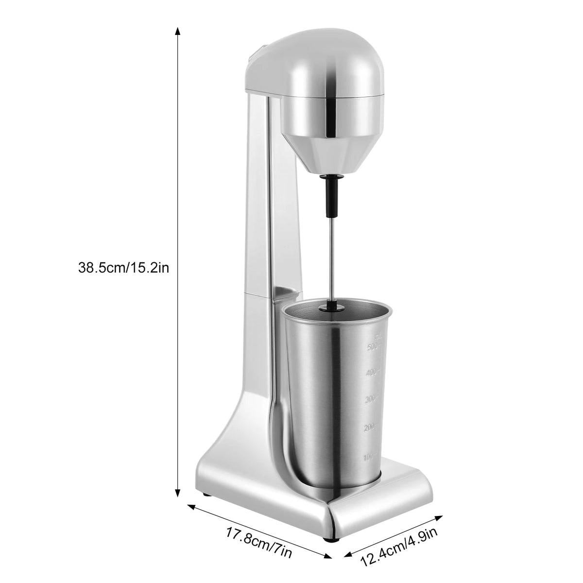Milkshake Maker by S And B Enterprise; stainless steel electric blender with a 500ml measuring cup, 100W
