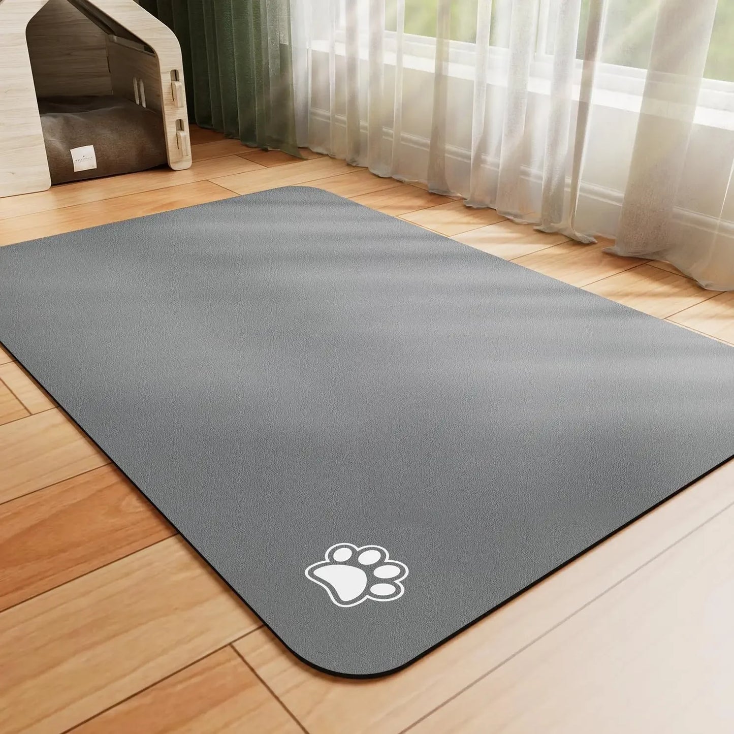 Pet Feeding Mat Absorbent Non Slip Quick Dry For Dogs