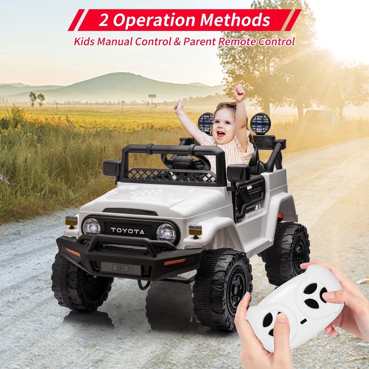 HiMISSE 12V Electric Ride On Car Truck For Kids MP3