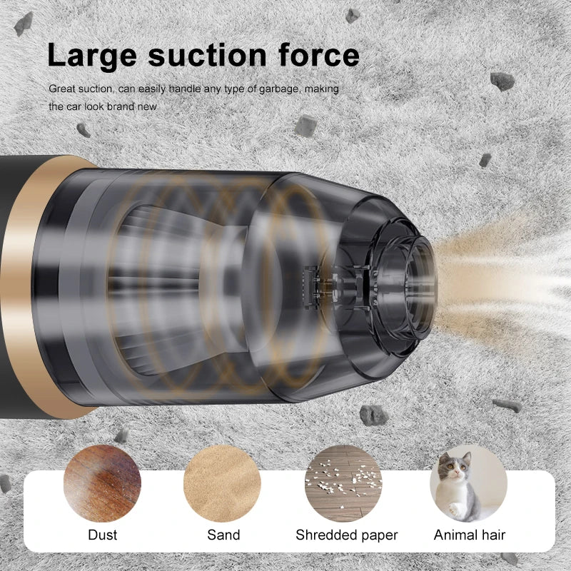 S And B Enterprise wireless car vacuum cleaner with transparent canister and large suction power