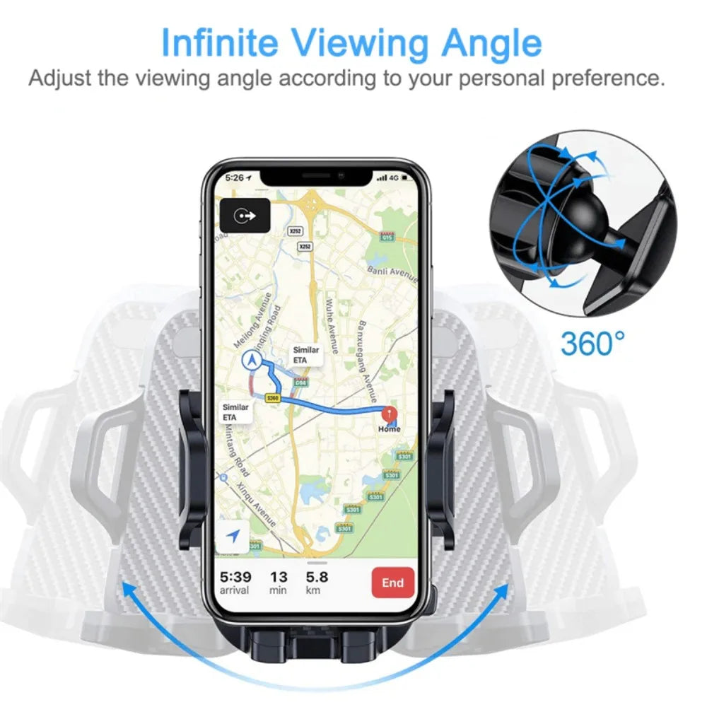 360° Universal Mount Holder Car Stand Windshield For Mobile Cell Phone GPS，Sucker Car Phone Holder Mount Stand GPS Mobile Cell Support For iPhone 13 12 11 Pro Max X 7 8 Xiaomi Huawei Samsung by S And B Enterprise