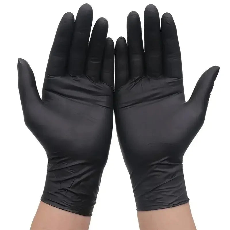 Nitrile Gloves 100 Pcs Disposable Oil Resistant Waterproof Kitchen