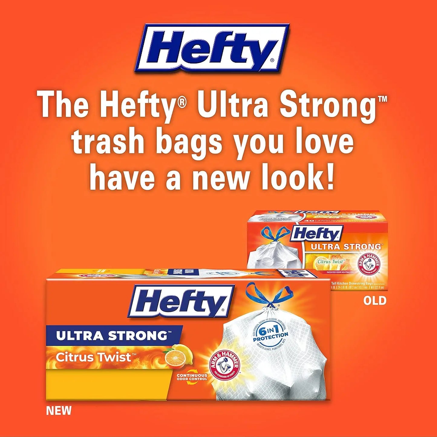 Kitchen Trash Bags 80 Count With Drawstring Closure Citrus Scent