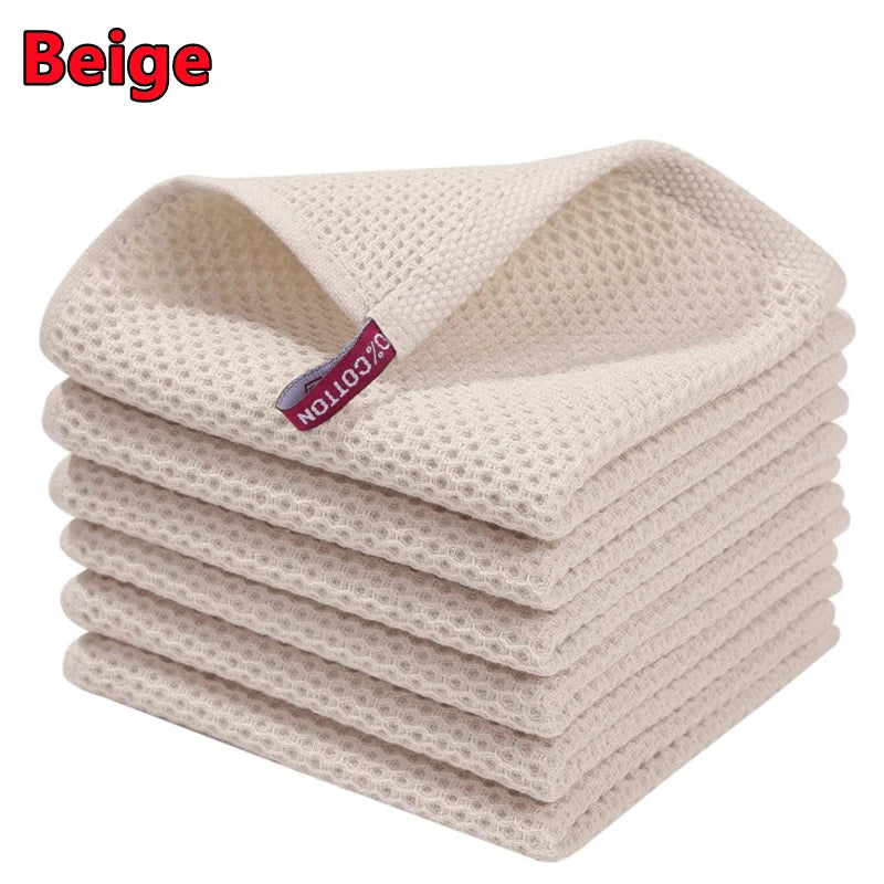 100 Percent Cotton Dishcloth Ultra Soft Absorbent Kitchen Towel by S And B Enterprise