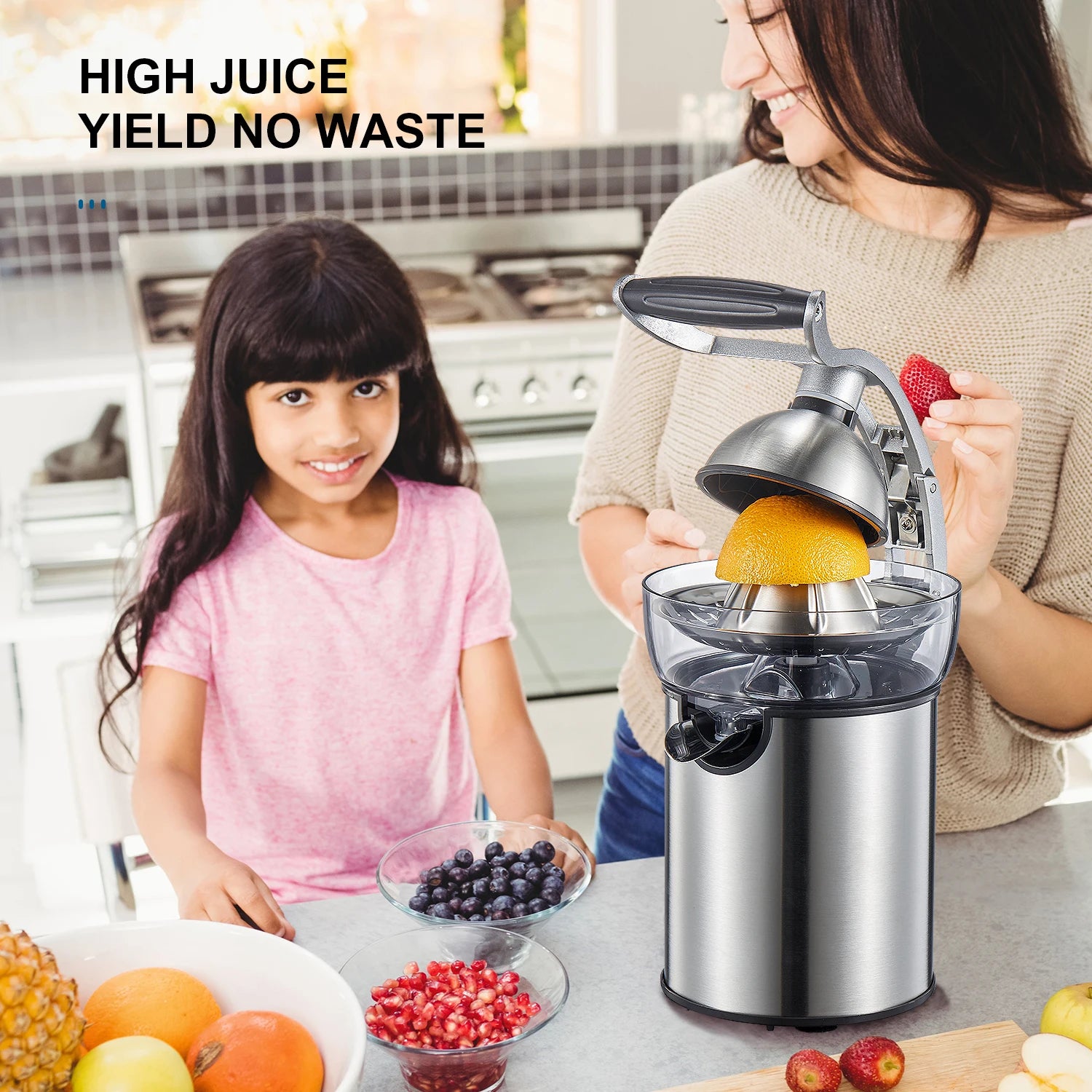 Electric Citrus Juicer Die Cast Zinc Shell With Two Cones by S And B Enterprise