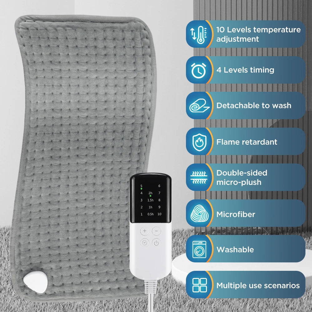 Agdoad Electric Heating Pad For Cramps With 9 Temperature Settings by S And B Enterprise