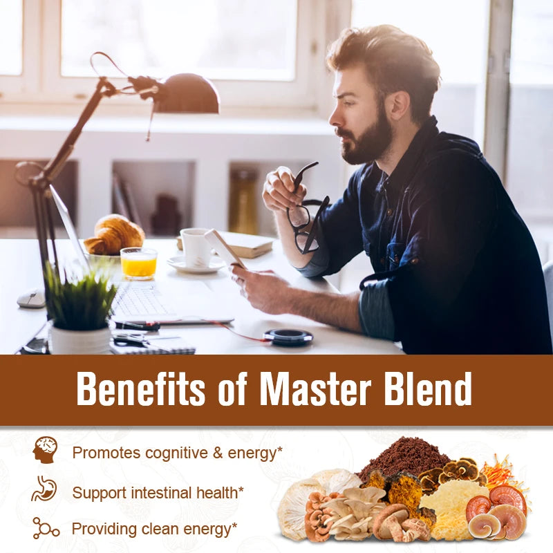MINCH Lion's Mane Mushroom Coffee With Reishi Cordyceps Turkey Tail