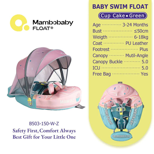 Mambobaby No Slip Safe Harness Baby Swim Float for Toddlers by S And B Enterprise