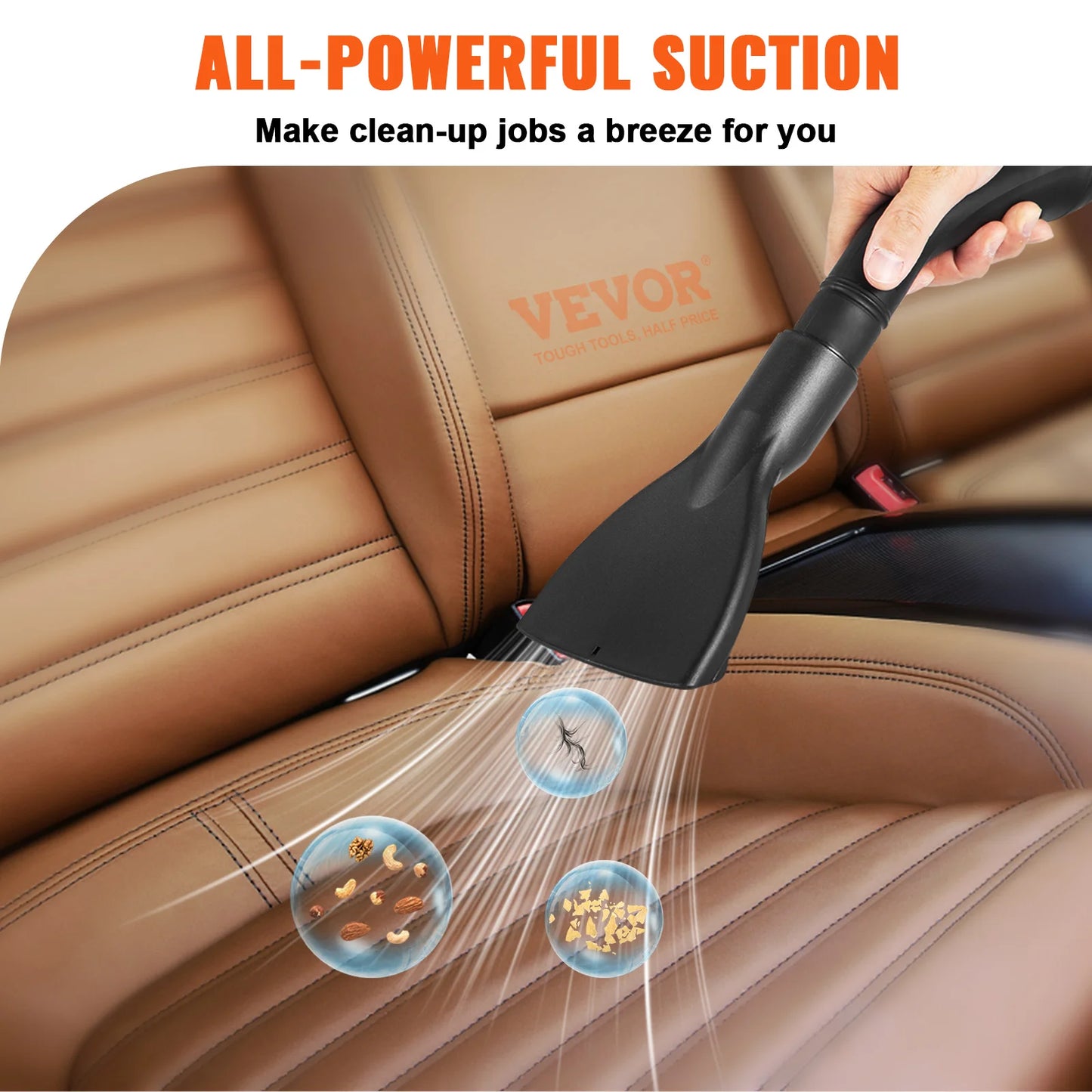 SucceBuy Wet Dry Vacuum 2.5 Peak HP 3-in-1 Shop Vacuum