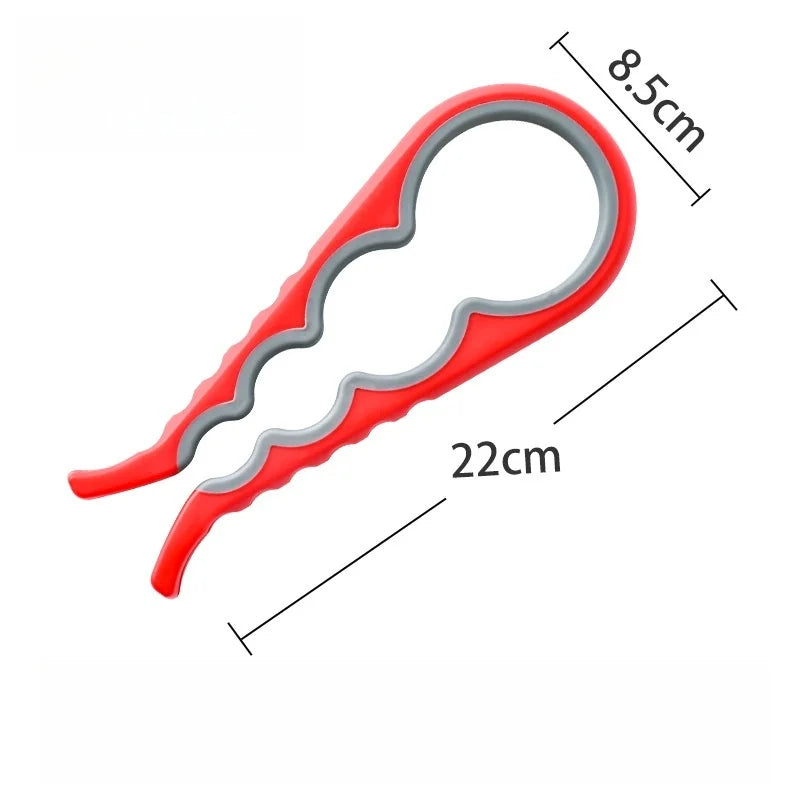 MultiPurpose 4-in-1 Jar Opener Durable Plastic Bottle Openers Children Easy Grip Twist Tools Kitchen Gadget Home Accessories by S And B Enterprise