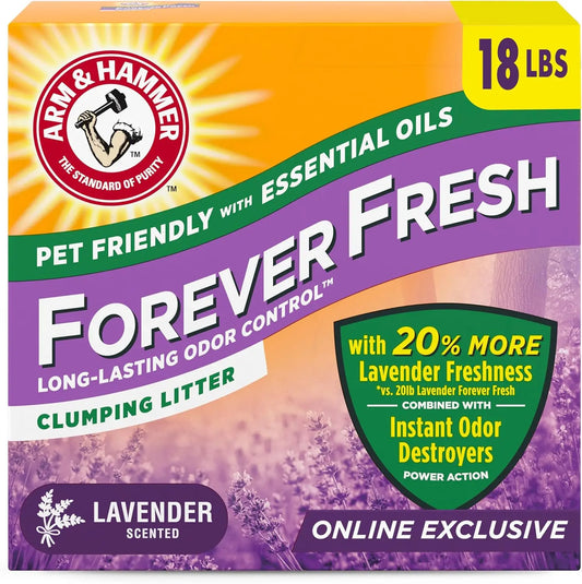Lavender Scented Clumping Cat Litter For Multi-Cat Odor Control