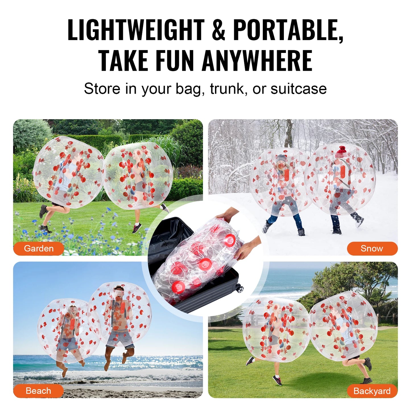 SucceBuy Inflatable Bumper Ball Zorb Balls for Teen and Adult Fun