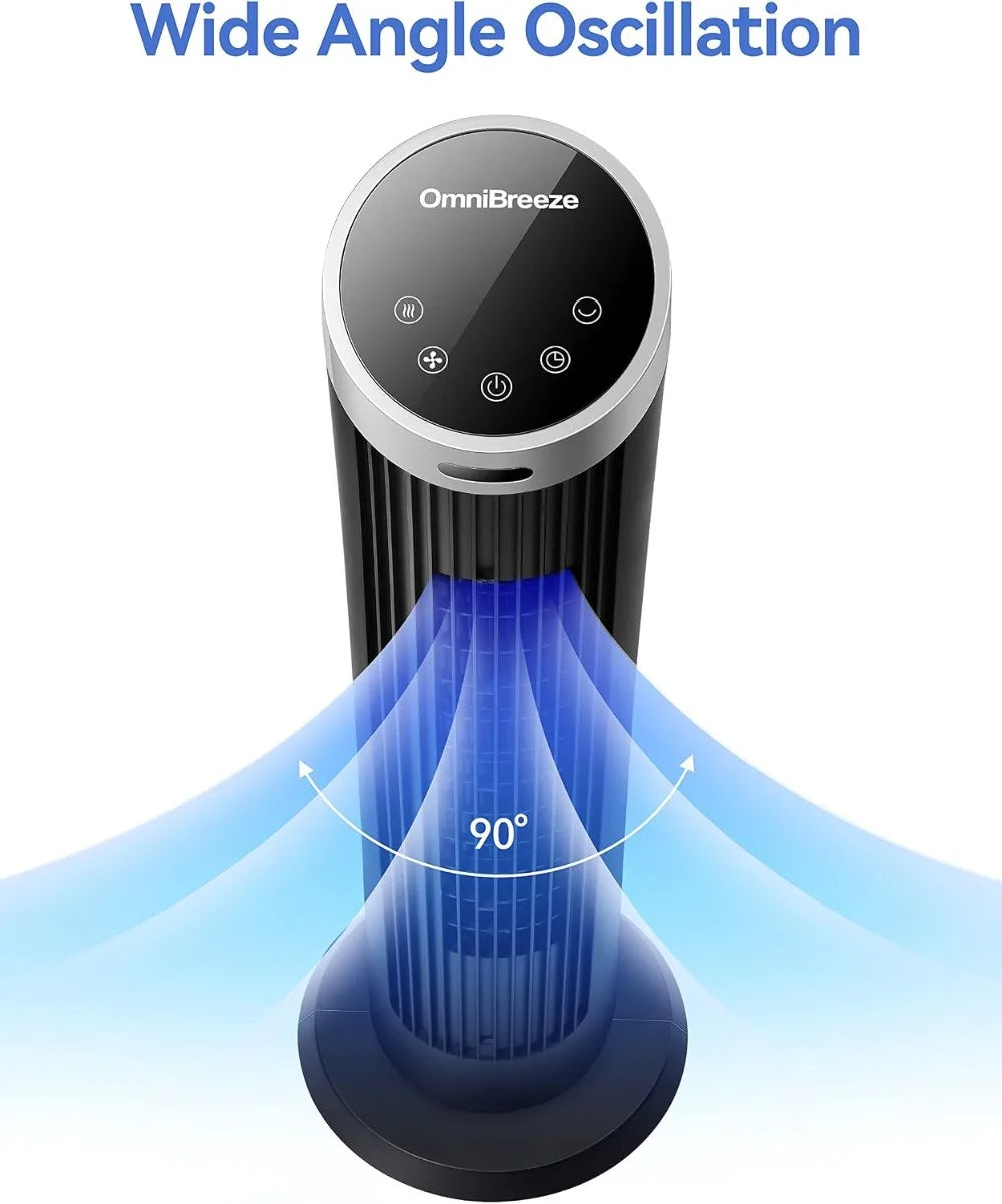 36 Inch Tower Fan with Remote, LED Display, Quiet Bladeless Floor Fan for Living Room & Bedroom by S And B Enterprise