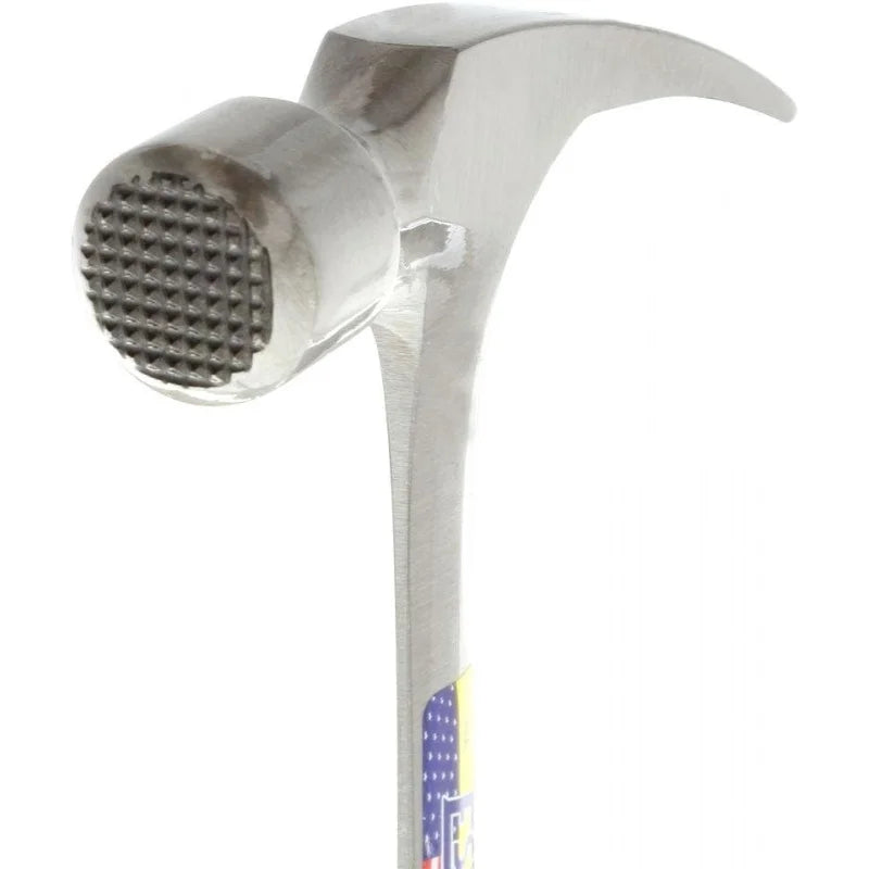 Framing hammer 30 oz long handle, straight rip claw, milled face, shock-reduction grip, S And B Enterprise
